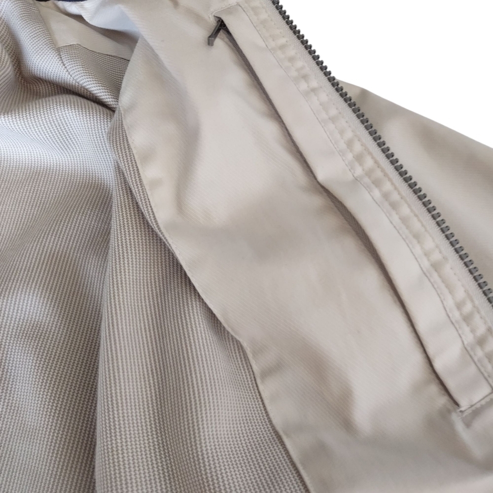 Page & Tuttle Men's Beige Full Zip Long Sleeve Cotton Blend Jacket Size L - Picture 9 of 11
